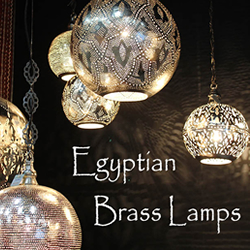 Egyptian Brass Lamp